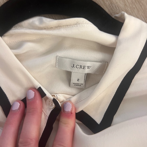 J. Crew silk top size 2 - Picture 2 of 2